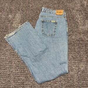 Levi Strauss Signature Womens Low Rise Bootcut Jeans Size 12 Light Wash Denim